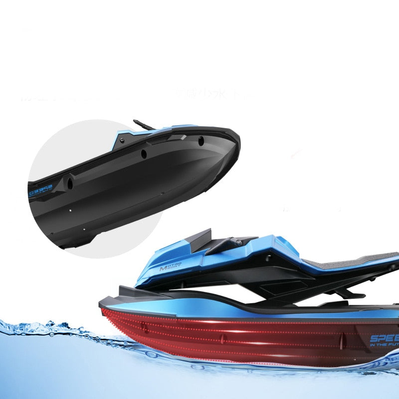 JJRC S9 1/14 2.4G Motorcycle Double Motor Two Speed Vehicle  RC Boat Remote Control Boat Models Outdoor Toys for Boy Kid Gift