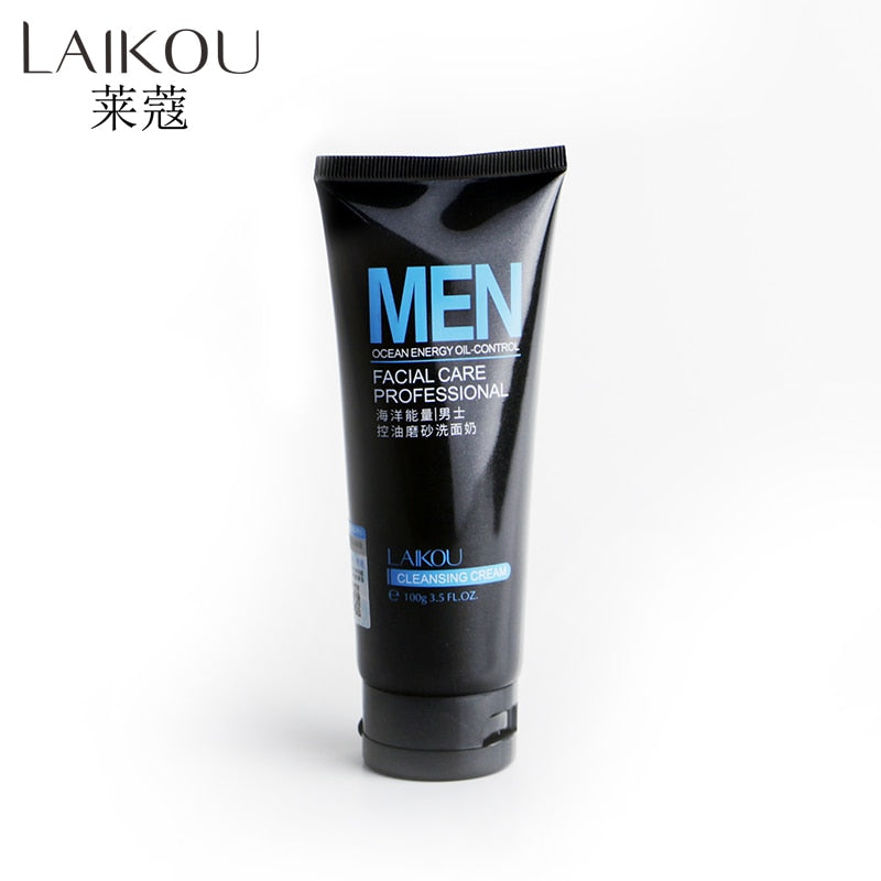 Brand Korean LAIKOU Men Facial Cleanser Face Washing Moisturizing Man Skin Care Oil Control Blackhead Remove Cosmetics Norish