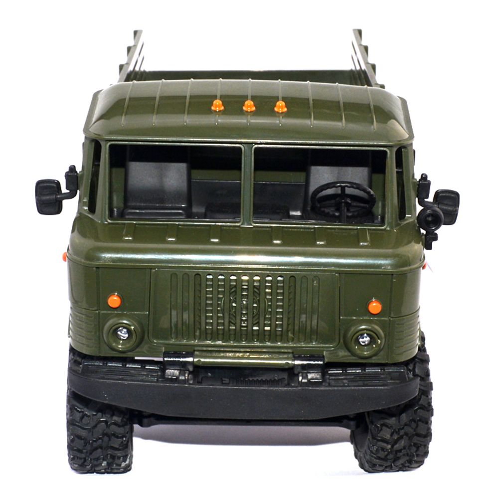 WPL B-24 1: 16 RTR 2.4G RC Crawler Truck Car Remote Control Kids Toy Car (ArmyGreen ) Racing Truck  Army green  LED  ABS,Plastic