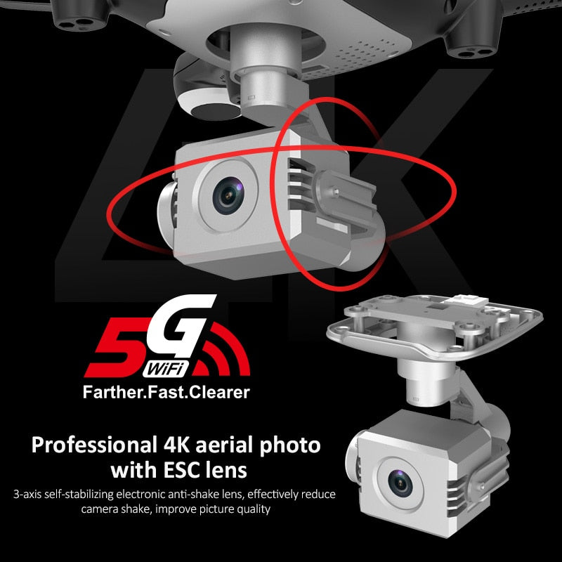 Wecute 2020 X35 Drone RC Quadcopter 4K Profissional GPS Drone With HD Camera Gimbal FPV 5G WIFI 1KM Flight distance VS SG906 pro